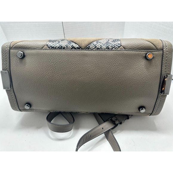 COACH SWAGGER PATCHWORK CARRYALL MULTI-COLOR SATCHEL BAG - Picture 7 of 9